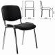 Стул STAFF "Iso Lite CF-008", хром, ткань черная (С-11). Фото товара с разных ракурсов.