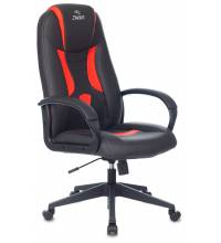 Кресло игровое Zombie 8 черный/красный эко.кожа крестов. пластик