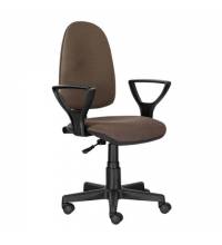 Кресло  "Prestige Ergo MG-311", регулируемая эргономичная спинка, ткань, коричневое, 531875