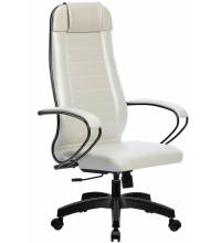 Кресло руководителя МЕТТА Комплект 28 пластик белый лебедь (перфорированная кожа)