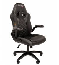 Игровое кресло Chairman game 15 Россия черн.серый