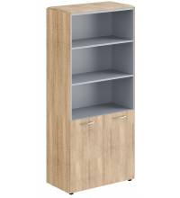 Шкаф с глухими малыми дверьми и обвязкой DHC 85.5 Дуб Каньон 892х470х1950