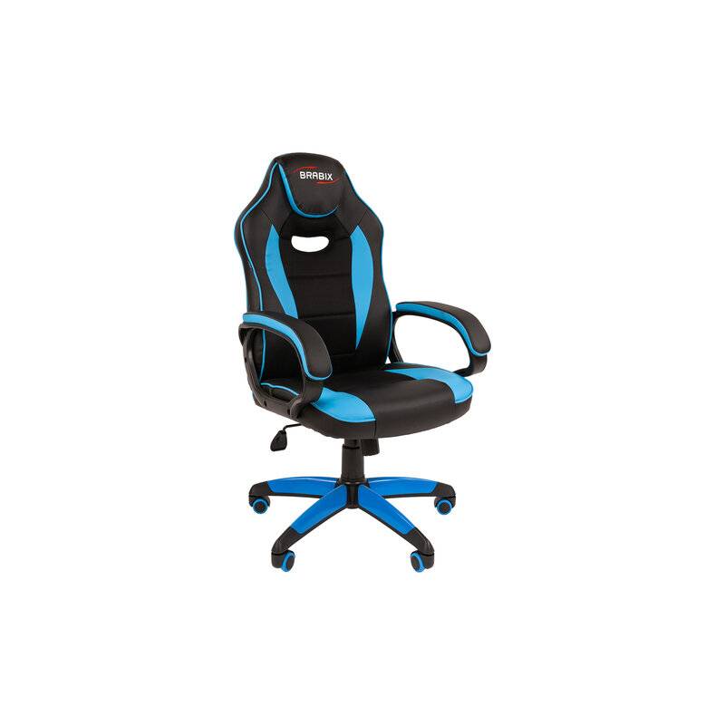 Игровое кресло  "Blaze GM-162", TW/экокожа, черное/голубое, 532578, 7083506 главное фото
