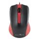 Мышь Oklick 225M черный, красный оптическая (1200dpi) USB (2but). Фото товара с разных ракурсов.