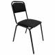 Стул для посетителей РС42, черный каркас, ткань черная главное фото в маленьком размере