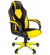 Игровое кресло Chairman game 17 Россия черн.желтый (экокожа, ткань TW)