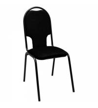 Стул для посетителей РС02М, черный каркас, ткань черная