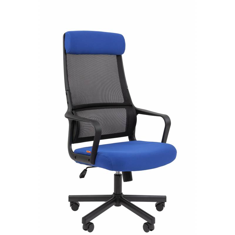 Кресло руководителя Chairman 590 Россия черный/синий главное фото