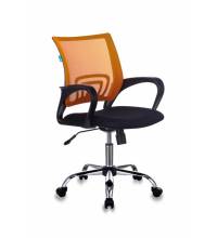 Кресло Бюрократ CH-695N/SL/OR/BLACK спинка сетка оранжевый TW-38-3 сиденье черный TW-11 крестовина хром