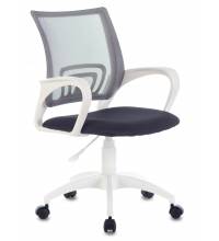 Кресло Бюрократ CH-W695NLT темно-серый TW-04 TW-12 сетка/ткань крестовина пластик пластик белый