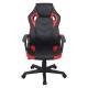 Игровое кресло  "Fighter GM-008", экокожа, черное/красное, 532506. Фото товара с разных ракурсов.