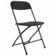 Стул складной для дома и офиса  "Golf CF-002", черный каркас, пластик черный, 531563. Фото товара с разных ракурсов.