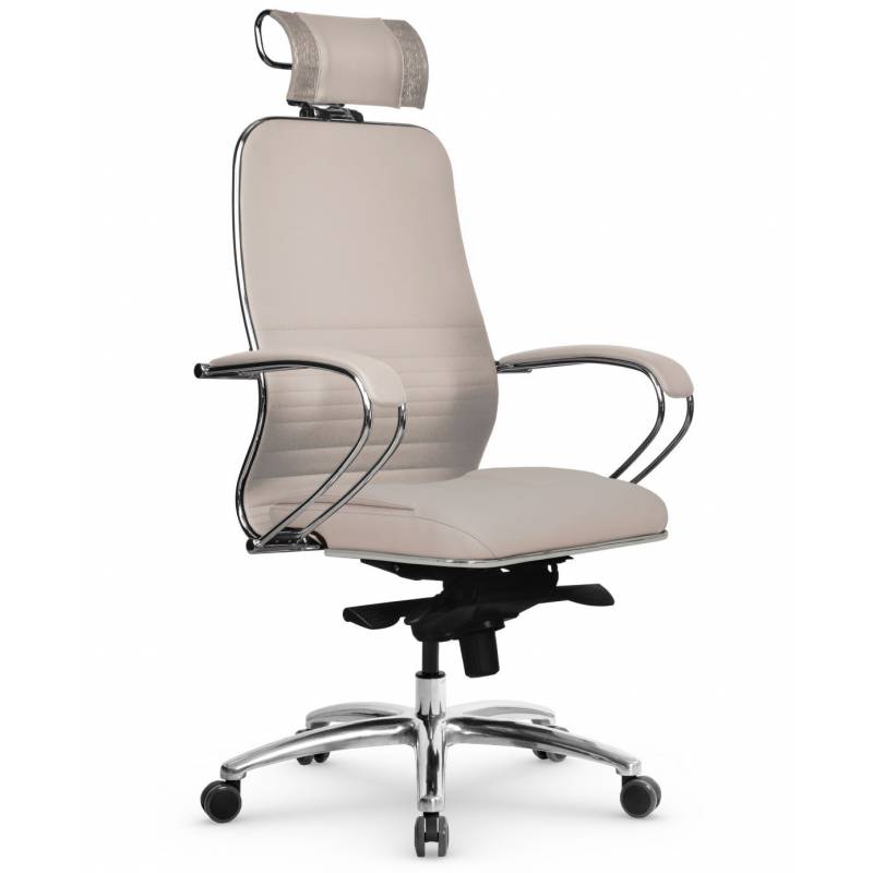 Кресло Samurai KL-2.04 бежевая кожа главное фото