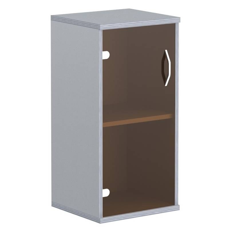 Шкаф колонка со стеклянной дверью СУ-3.2 Металлик 406*365*823 главное фото