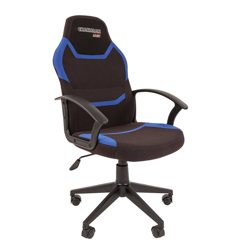 Игровое кресло Chairman game 9 New Россия (текстиль черно-синее) главное фото