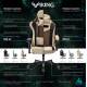 Кресло игровое геймерское Бюрократ VIKING 6 KNIGHT B FABRIC черный крестовина металл. Фото товара с разных ракурсов.