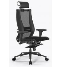 Кресло Samurai Black Edition черное (кожа)