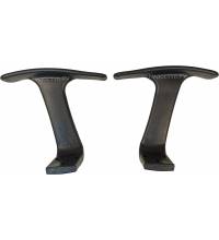 Пара т-образных пластиковых подлокотников 682Т для офисного кресла.