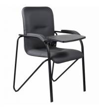 Кресло со столом Самба, черный каркас, кожзам черный, разобрано