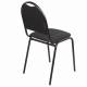 Стул для посетителей РС00Л, черный каркас, ткань черная. Фото товара с разных ракурсов.