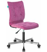 Кресло Бюрократ CH-330M/LT-15 без подлокотников малиновый крестовина металл