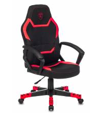 Кресло игровое Zombie 10 черный/красный искусст.кожа/ткань крестовина пластик