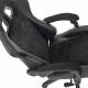 Игровое кресло  "Striker GM-121", синхромеханизм, 2 подушки, экокожа/велюр, черное, 532962. Фото товара с разных ракурсов.