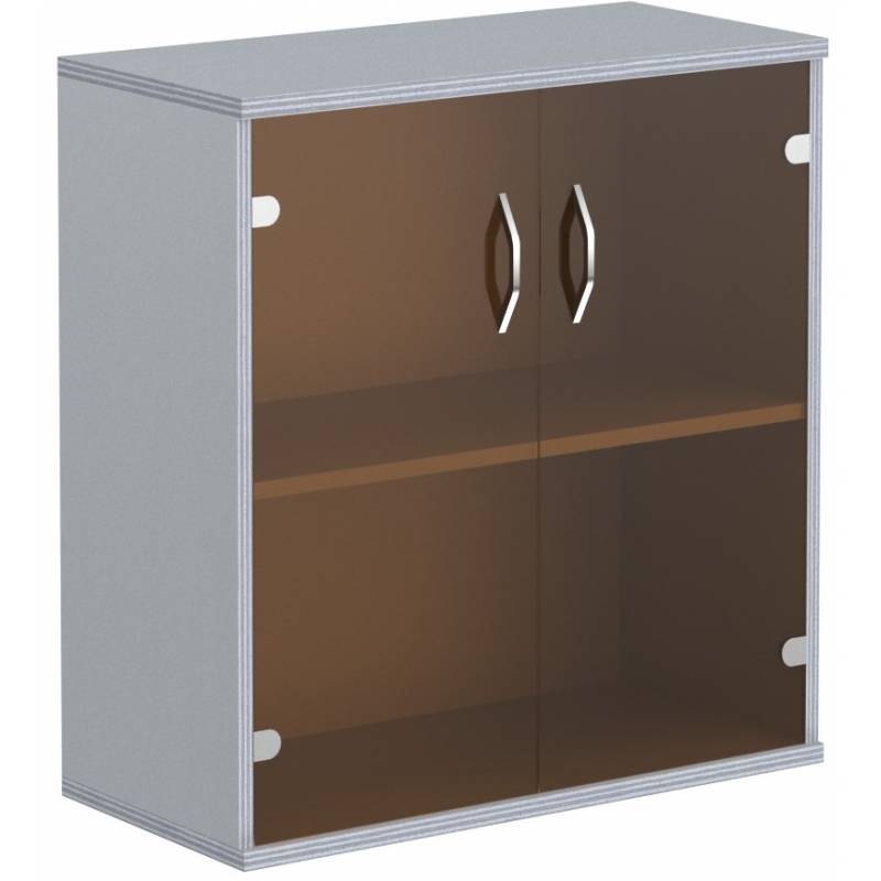 Шкаф со стеклянными дверьми СТ-3.2 Металлик 770*365*823 главное фото