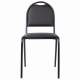 Стул для посетителей РС00Л, черный каркас, кожзам черный. Фото товара с разных ракурсов.
