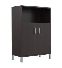 Шкаф средний с замком в глухих малых дверях B 420.3(RZ) Венге Магия 900х450х1286 