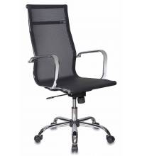 Кресло руководителя Бюрократ CH-993/M01 черный M01 сетка крестовина хром