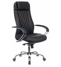 Кресло руководителя Бюрократ CH-609SL/ECO черный эко.кожа крестов. металл хром