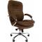 Кресло руководителя Chairman 795 коричневое (ткань велюр) главное фото в маленьком размере
