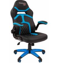 Игровое кресло Chairman game 18 Россия черн.голубой