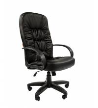 Кресло руководителя Chairman 416 Россия ЭКО черный глянец