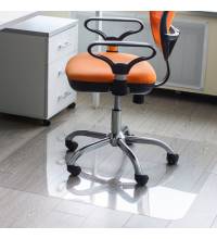 Коврик защитный напольный , эконом, ПЭТ, 100*120 см, глянец, 0,5мм, рулон в коробе, 701979