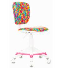 Кресло детское CH-W204/F мультиколор алфавит крестовина пластик подст.для ног пластик белый